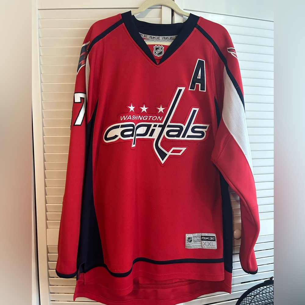 Washington Capitals XXL Reebok Jersey #87 Brashear